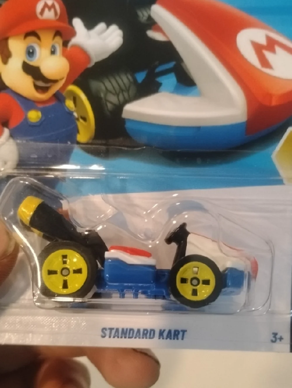 Mattel Hot Wheels Mario Kart Standard Kart - Red, Blue & Yellow
